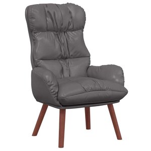 vidaXL fauteuil Gris 69 x 74 x 93 cm Cuir artificiel
