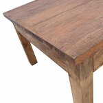 vidaXL Table basse bois d'acajou massif 96x73x45 cm