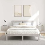 vidaXL Tables de chevet 2 Pièces Gris béton 40x30x30 cm Bois ingénierie