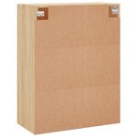 vidaXL Armoire murale chêne sonoma 69 5x34x90 cm