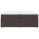 vidaXL Sommier à lattes de lit avec matelas Marron foncé 200x200 cm