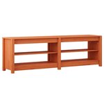 vidaXL Banc à chaussures avec étagère Marron cire 160 x 36.5 x 50 cm