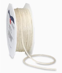 Cordelette jute 25-m-rouleau 2 mm blanc