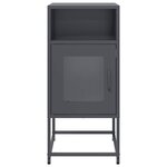 vidaXL Table de chevet anthracite 36x39x78 cm acier laminé à froid