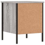 vidaXL Tables de chevet 2 Pièces sonoma gris 40x42x50cm bois d'ingénierie