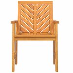 vidaXL Chaises de jardin 6 Pièces Marron 59 x 62.5 x 89 cm