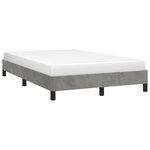 vidaXL Cadre de lit sans matelas gris clair 120x190 cm velours