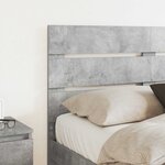 vidaXL Tête de lit Gris béton 135 cm Bois d'ingénierie
