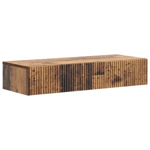vidaXL Table d'appoint murale 87 5 x 34 5 x 17 cm Bois d'ingénierie
