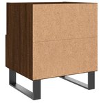 vidaXL Tables de chevet 2 Pièces chêne marron 40x35x47 5 cm