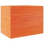 vidaXL Jardinière cire marron 90x60x68 5 cm bois de pin massif