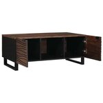 vidaXL Table basse Marron et Noir 100 x 54 x 40 cm