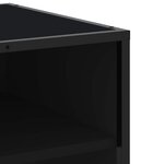 vidaXL Meuble TV noir 180 5x40x46 cm bois d'ingénierie