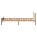 vidaXL Cadre de lit sans matelas 75x190 cm bois de pin massif