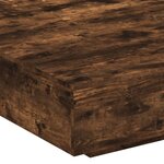 vidaXL Table basse chêne fumé 100x100x31 cm bois d'ingénierie