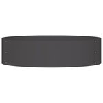 vidaXL Grand Pot en Métal Noir Métal Grand Durable Grand Pot en Métal