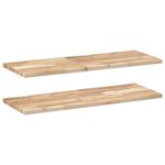 vidaXL Étagères flottantes 2 Pièces 100x30x2 cm acacia massif non traité