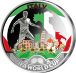 Monnaie ITALY FIFA World Cup Champions Metal 50 Cents Solomon Islands 2026 (PRÉCOMMANDE)
