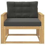 vidaXL Sofa de milieu extérieur Polyester Blanc