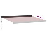 vidaXL Auvent rétractable automatique bordeaux 400x300 cm
