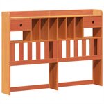 vidaXL Cadre de lit sans matelas cire marron 150x200cm bois pin massif