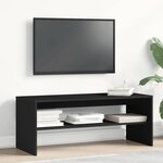 vidaXL Meuble TV Noir 100 x 40 x 40 cm Aggloméré