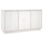vidaXL Buffet Blanc 111x34x60 cm Bois massif de pin