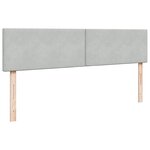 VidaXL Cadre de lit ottoman et matelas gris clair 180x200cm velours