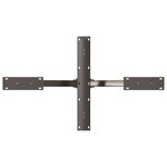 vidaXL Pied de table basse en forme d'araignée noir 98 x 58 x (42-43) cm en acier
