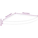 vidaXL Étagères d'angle flottantes 2 Pièces noir 35x35x3 8 cm MDF