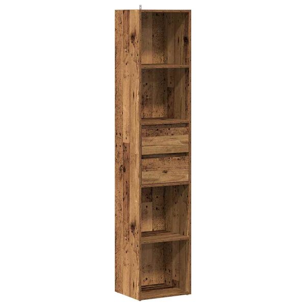 vidaXL Bibliothèque vieux bois 36x30x171 cm bois d'ingénierie
