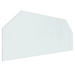 vidaXL Plaque de verre pour cheminée hexagonale 120x50 cm