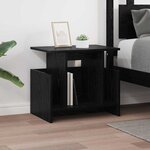 vidaXL Meuble TV 2 Pièces Chêne noir 50 x 35 x 45 cm Bois d'ingénierie