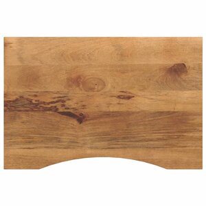 vidaXL Dessus de bureau avec courbe 90x50x2 5 cm manguier massif brut