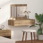 vidaXL Table de Toilette Marron 83 x 40 x 70 cm Bois d'ingénierie