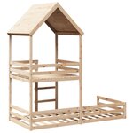 vidaXL Lit superposé sans matelas 90x200 cm bois de pin massif