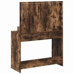 vidaXL Coiffeuse Chêne fumé 100 x 41 x 135 cm Bois d'ingénierie