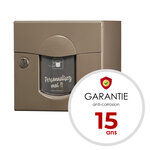 Boîte aux lettres soléa  2 portes taupe 7006 finition brillante