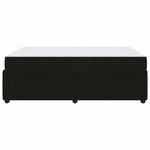 vidaXL Cadre de lit avec matelas Noir 160 x 200 cm Velours