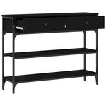 vidaXL Table console Chêne noir 72 5 x 25 x 75 cm Bois d'ingénierie