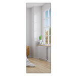 Miroir mural psyché rectangulaire sans cadre 110 x 38 cm pleine longueur bord biseauté suspendu vertical ou horizontal blanc 20_0006309