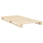 vidaXL Cadre de lit sans matelas avec tête de lit 100x200 cm