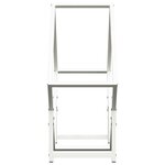 vidaXL Portant de bois chauffage blanc 60x25x60 cm