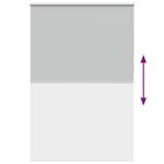 vidaXL Store enrouleur occultant largeur du tissu 151 6 cm polyester