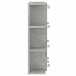 vidaXL Armoire à miroir avec LED Gris béton 70x16 5x60 cm