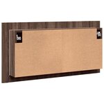 vidaXL Armoire à miroir à LED de bain chêne marron 90x12x45 cm