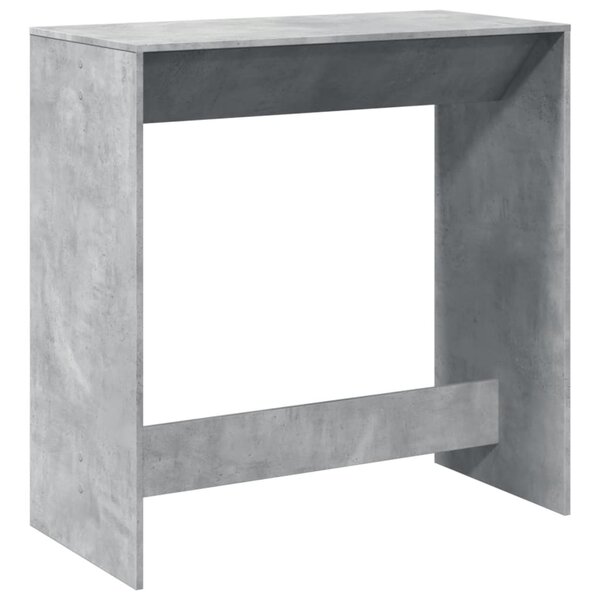 vidaXL Table de bar gris béton 102x50x103 5 cm bois d'ingénierie