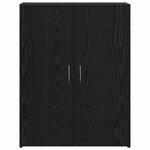 vidaXL Cabinet de Bureau Chêne noir 60 x 32 x 77.5 Bois d'ingénierie