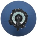 vidaXL Filtre à sable pour piscine avec vanne 6 positions Bleu 560 mm