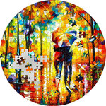 Monnaie COUPLE UNDER ONE UMBRELLA Leonid Afremov Micropuzzle Treasures 3 Oz Argent 20$ Palau 2022